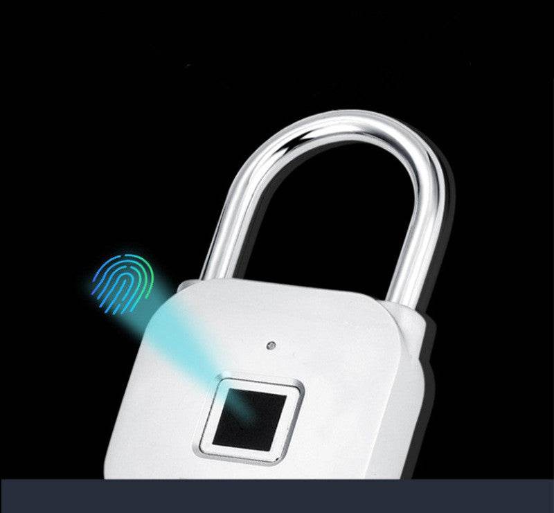 Locker Fingerprint Lock Smart Lock Household Luggage Dormitory Locker Anti-theft Electronic Padlock - Mubimart