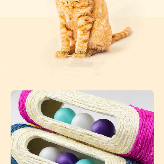 Long Sisal Drum Cat Toys Three - Mubimart