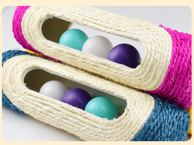 Long Sisal Drum Cat Toys Three - Mubimart