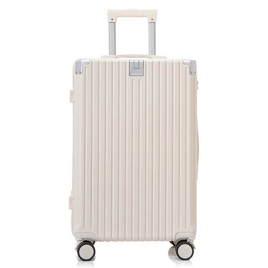 Luggage Women's Luggage Internet Men's Password Trolley Case Genuine Leather - Mubimart