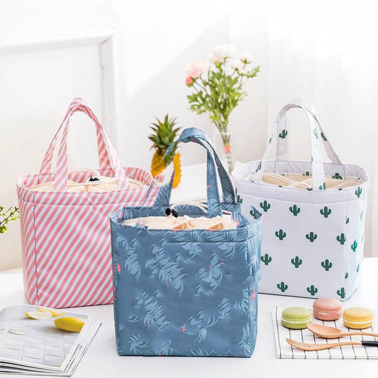 Lunch-box Bag Heat Preservation Lunch Bag Outdoor Picnic Insulated Bag - Mubimart