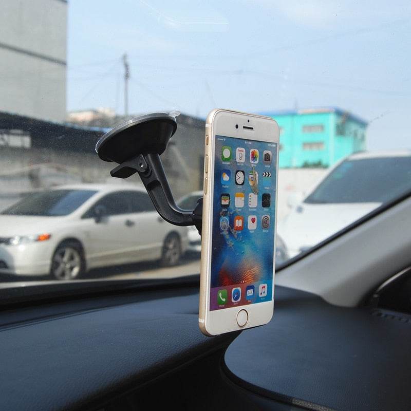 Magnetic Car Phone Holder Magnet Car Phone Holder Dashboard Windshield Bracket Support 360 Rotatable Car Holder GPS - Mubimart