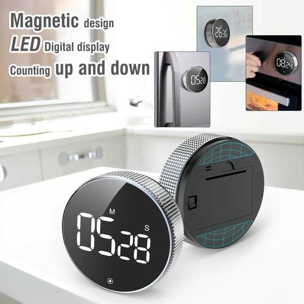 Magnetic Tire Round Timer For Baking Kitchen - Mubimart