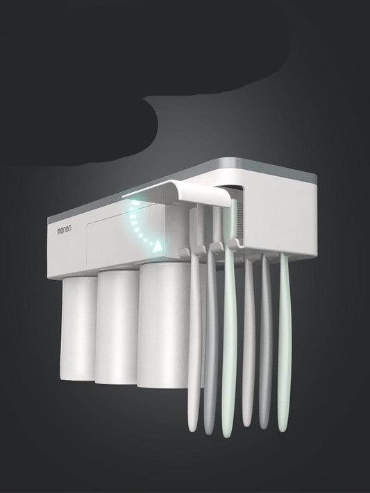 Magnetic Toothbrush Holder And Mouthwash Toothbrush Cup Set - Mubimart