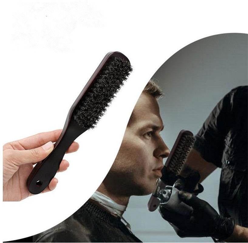 Man Beard Brush Beard Cleaning Brush Pig Bristle Beard - Mubimart