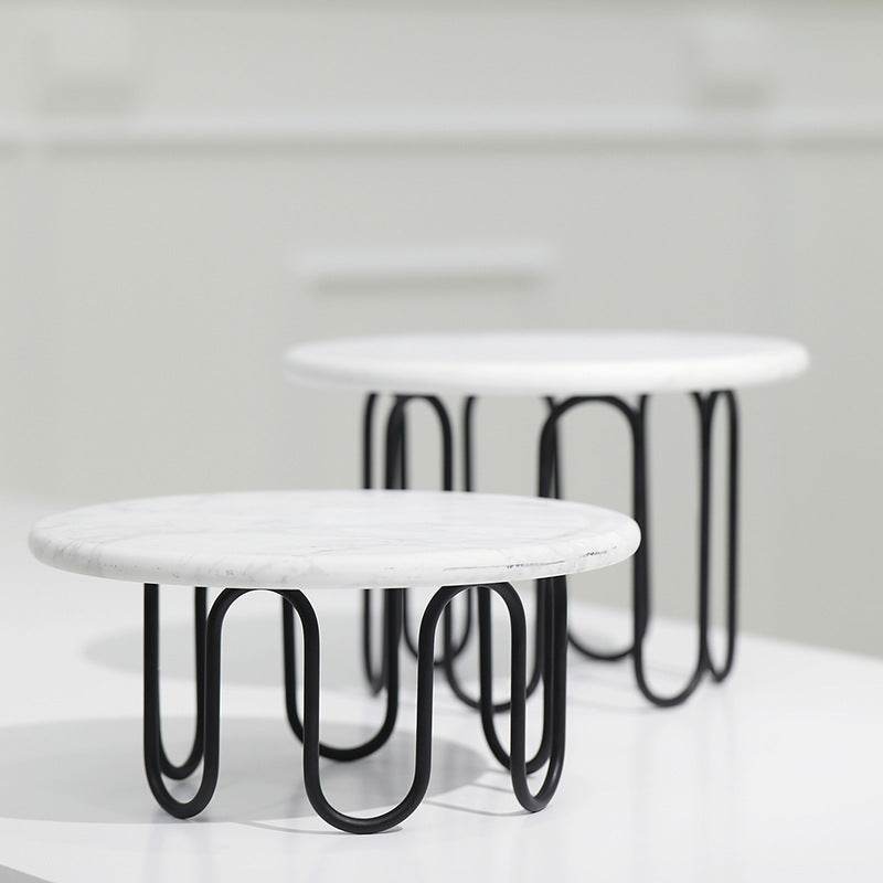 Marble Cake Afternoon Tea Iron Dessert Stand - Mubimart
