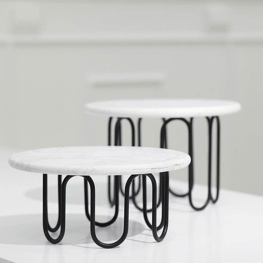 Marble Cake Afternoon Tea Iron Dessert Stand - Mubimart