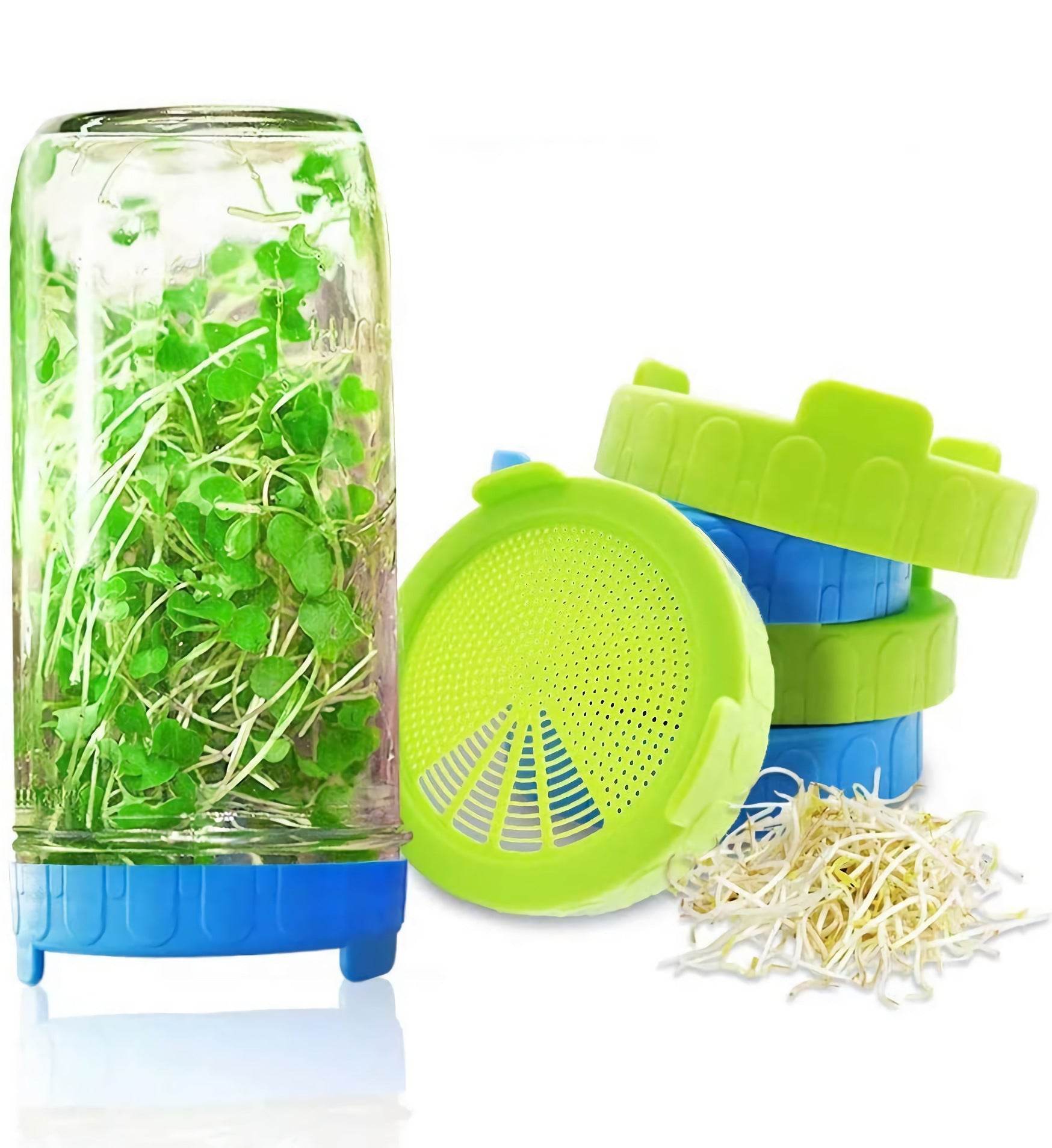 Mason Jar Sprouting Lids American Bean Sprouts Glass Jar - Mubimart