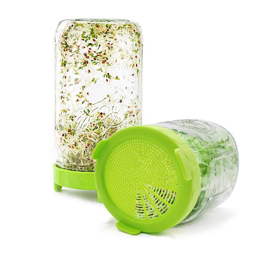 Mason Jar Sprouting Lids American Bean Sprouts Glass Jar - Mubimart