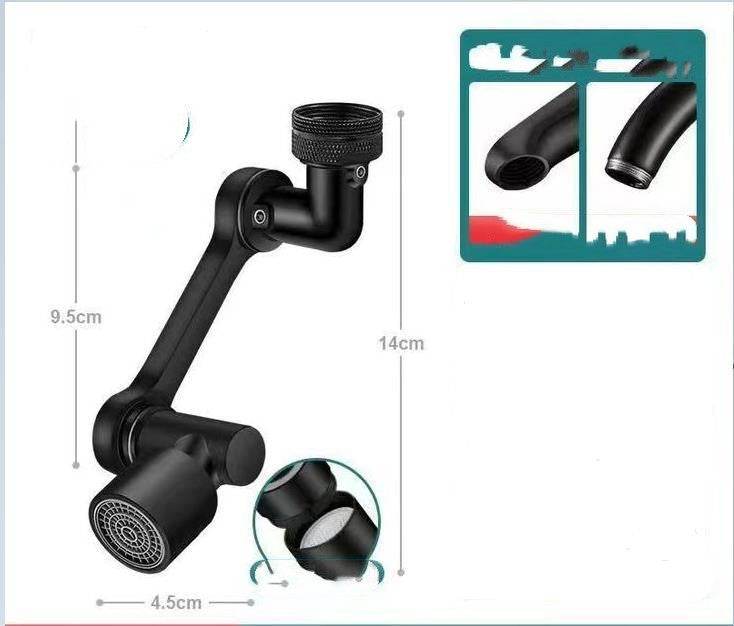 Mechanical Arm Universal Tap Bubbler Extension Water Faucet Splash-proof Wash Faucet - Mubimart