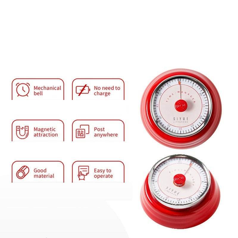Mechanical Timer Kitchen Reminder With Magnet Timer - Mubimart