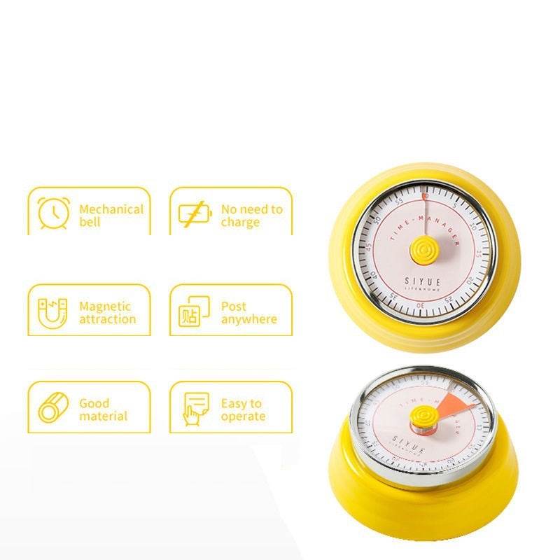 Mechanical Timer Kitchen Reminder With Magnet Timer - Mubimart