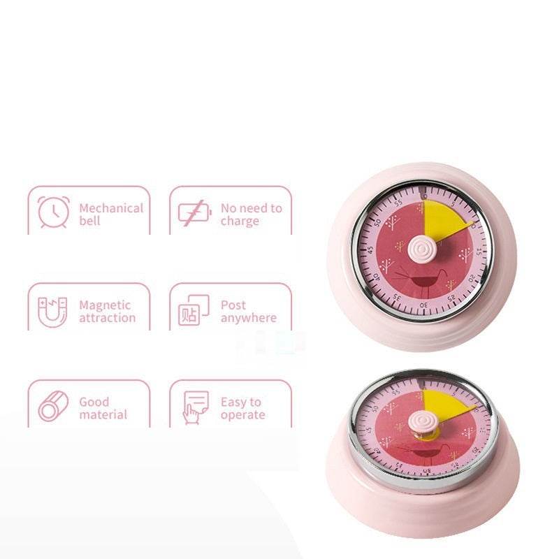 Mechanical Timer Kitchen Reminder With Magnet Timer - Mubimart