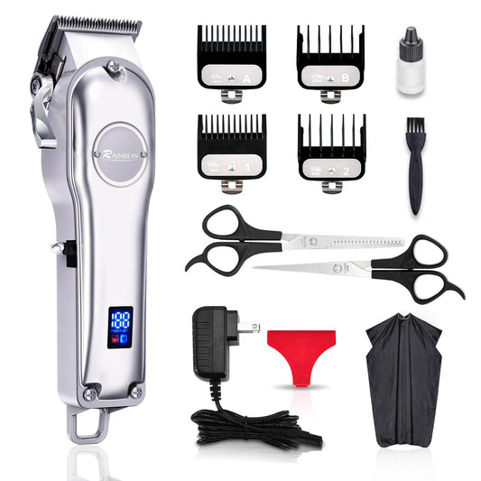 Men Hair Trimmer 3 in 1 IPX7 Waterproof Beard Trimmer Grooming Kit Cordless Hair Clipper for Women & Children LED Display USB Rechargeable Amazon Banned - Mubimart
