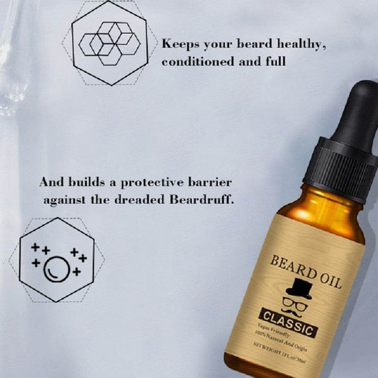 Men's Beard Care Suit Beard Oil Nourishing - Mubimart