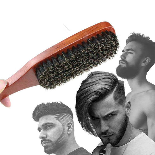Men's beard brush to clean broken hair bristle brush - Mubimart