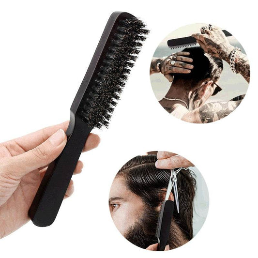 Men's oil head brush and beard styling comb - Mubimart