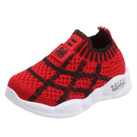 Mesh Sneakers Korean Style Boys And Girls Fly-knit Casual Shoes - Mubimart