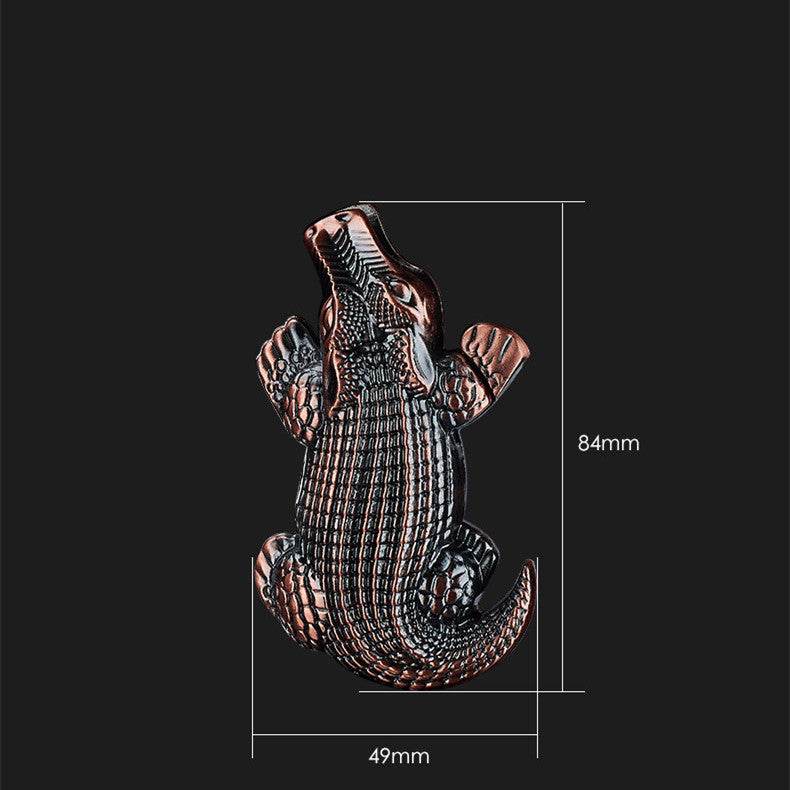 Metal Creative Lighter Personalized Butane Inflatable Lighter Crocodile Shaped Windproof Lighter Cigarette Accessories - Mubimart