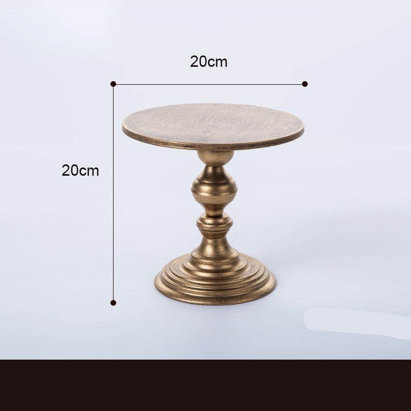 Metal Round Cake Stand Dessert Holder Cupcake Display Rack Birthday Wedding Party Decoration Cake Tools - Mubimart