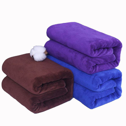 Microfiber Thickened Car Wash Cleaning Towel Beauty Salon Bath Towels - Mubimart