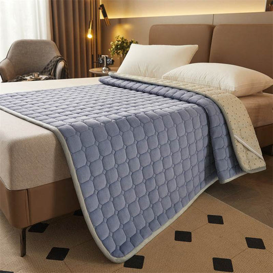 Milk Fiber Quilted Mattress Cushion Home Bed Cushion - Mubimart