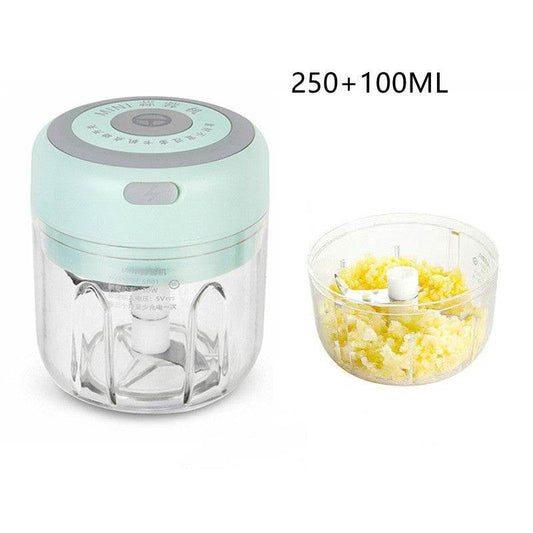 Mini Electric Garlic Chopper USB Charging Ginger Masher Machine Sturdy Durable Chili Vegetable Crusher Kitchen Tool - Mubimart