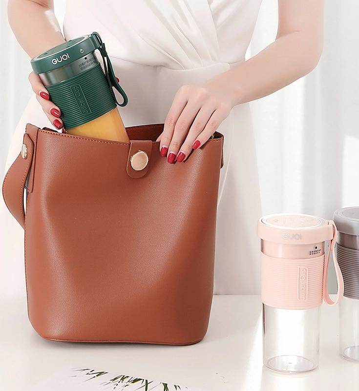 Mini USB Rechargeable Portable Blender Electric Fruit Juicer Kitchen Smoothie Maker Lightweight Sports Bottle Multifunction Blender - Mubimart