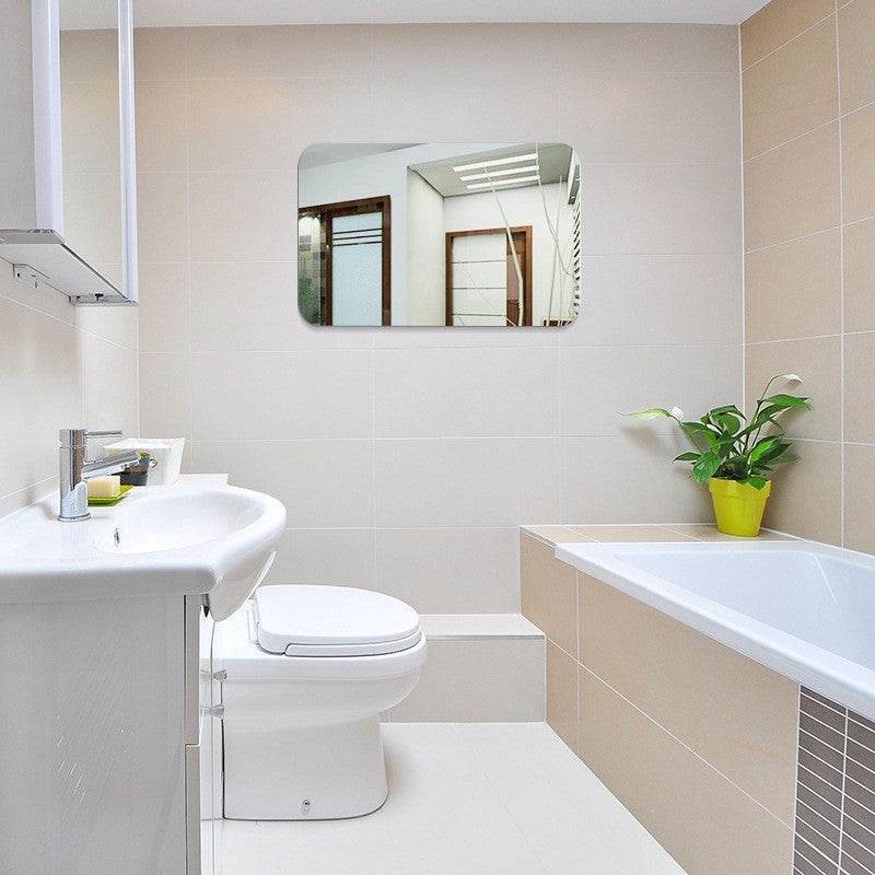 Mirror Wall Self-adhesive Oval Acrylic Self-adhesive Mirror - Mubimart