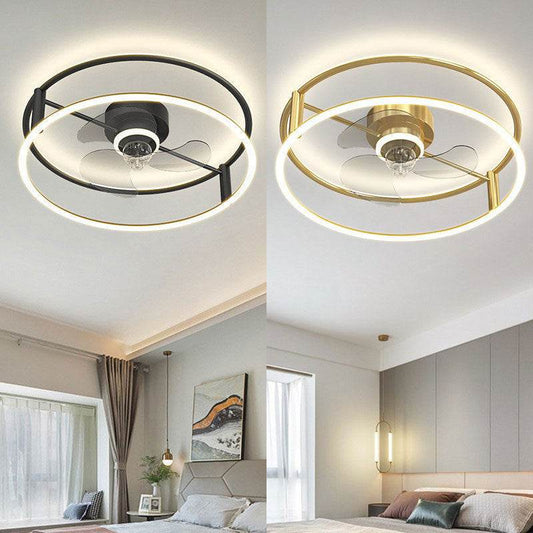 Modern Simple Dining Room Ceiling Fan Light - Mubimart