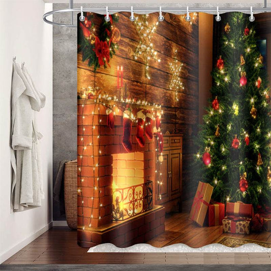 Movable Waterproof Shower Curtain Polyester Shower Curtain And Mildew Resistant - Mubimart