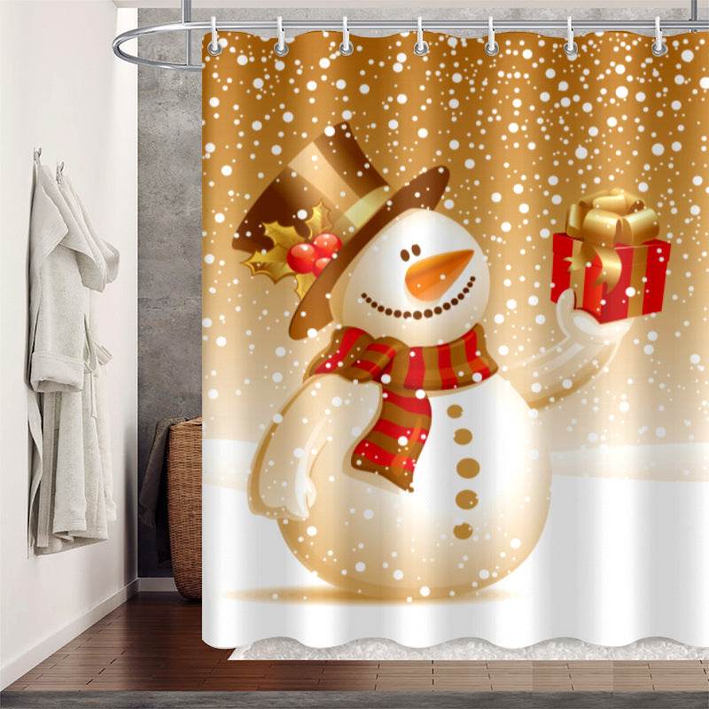 Movable Waterproof Shower Curtain Polyester Shower Curtain And Mildew Resistant - Mubimart