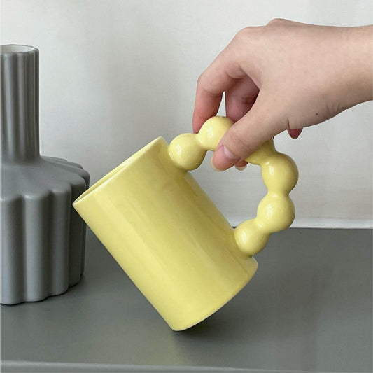 Mug-Ceramic-Mug-With-Lid-Can-Heat-Coffee-Mubimart-540 - Mubimart