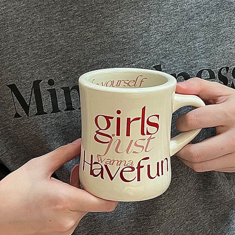 Mug Large Capacity Ceramic Coffee Mug - Mubimart
