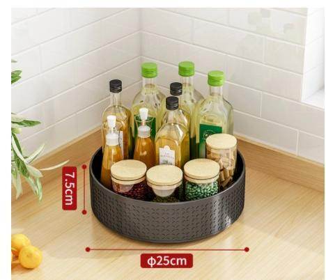 Multi Layer Rotating Spice Storage Rack For Kitchen Countertops - Mubimart