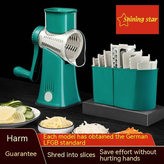 Multi-function Vegetable Chopper Hand Roller Grater Slicer Potato Grater Shredded Vegetable Cutter - Mubimart