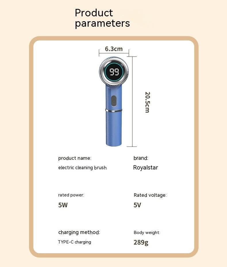 Multifunctional Handheld Wireless Charging Electric Dish Brush - Mubimart