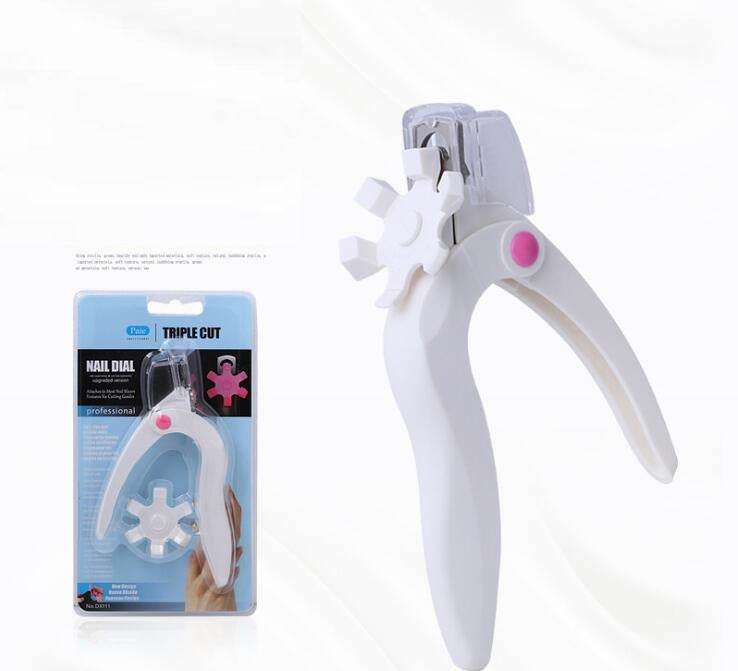 Nail Art Scissors False Nail Tips Edge Cutter - Mubimart