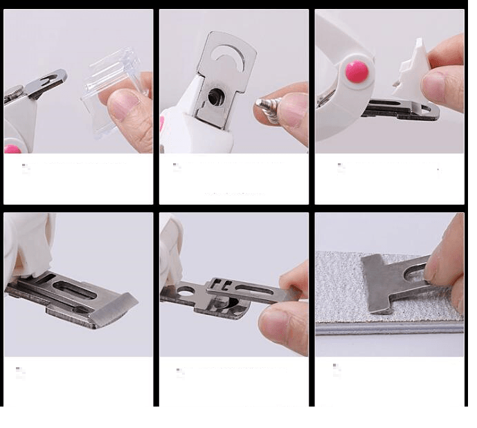 Nail Art Scissors False Nail Tips Edge Cutter - Mubimart