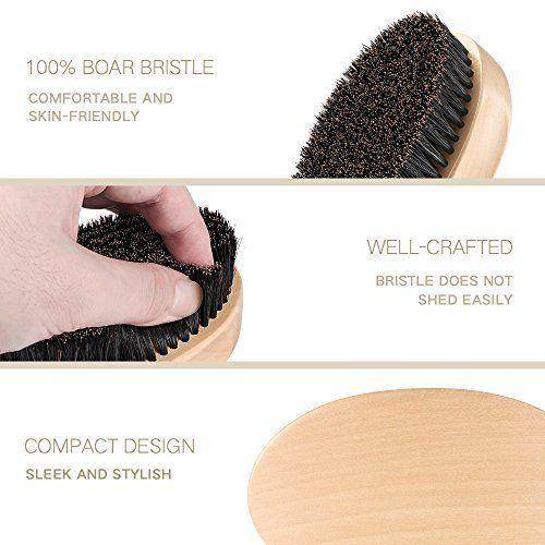 Natural Boar Beard Brush - Mubimart