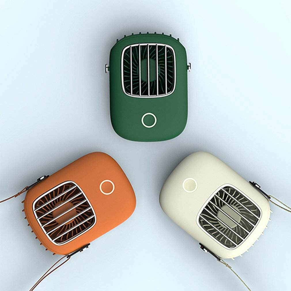 Neck Fan Portable Mini Usb Fan 5V Air Cooler Rechargeable Ventilador Small Travel Handheld Electric Fan Silent Cooling For Home - Mubimart