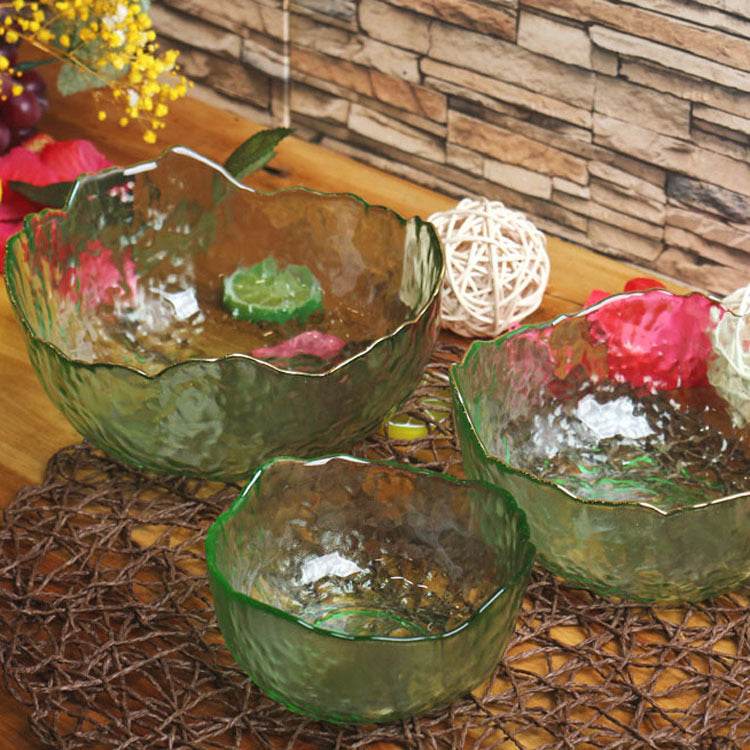 Net Celebrity Ins Colored Glass Salad Bowl - Mubimart
