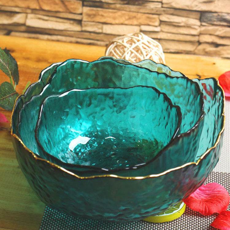 Net Celebrity Ins Colored Glass Salad Bowl - Mubimart
