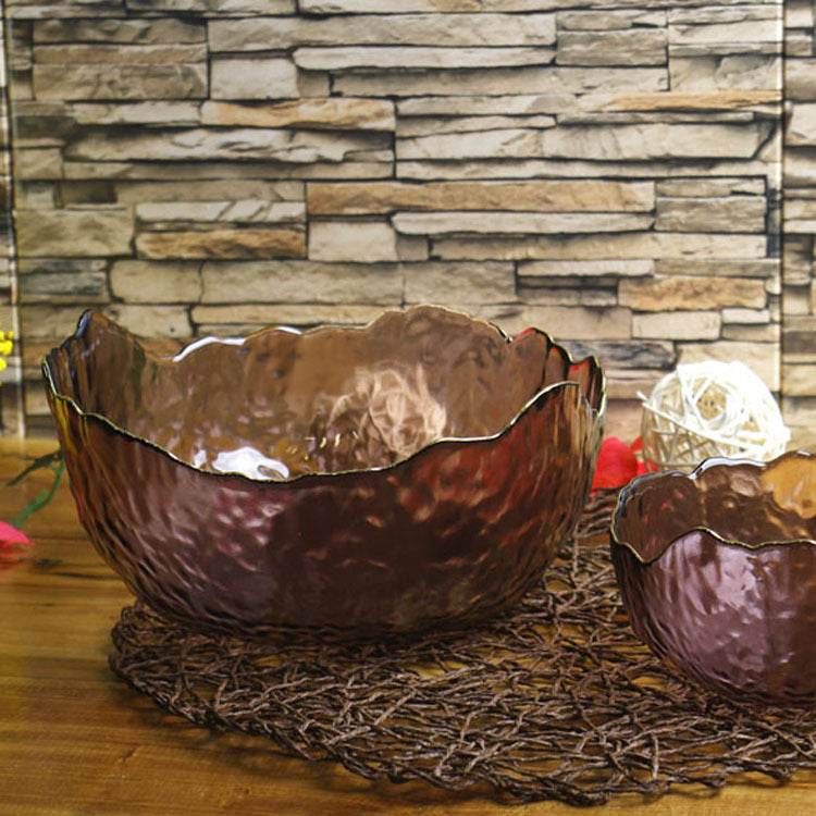 Net Celebrity Ins Colored Glass Salad Bowl - Mubimart