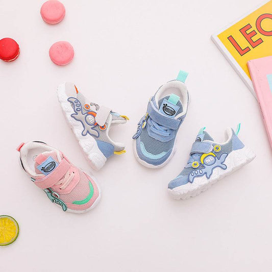 New Baby Shoes Baby Soft Sole Sneakers Breathable Net Shoes - Mubimart