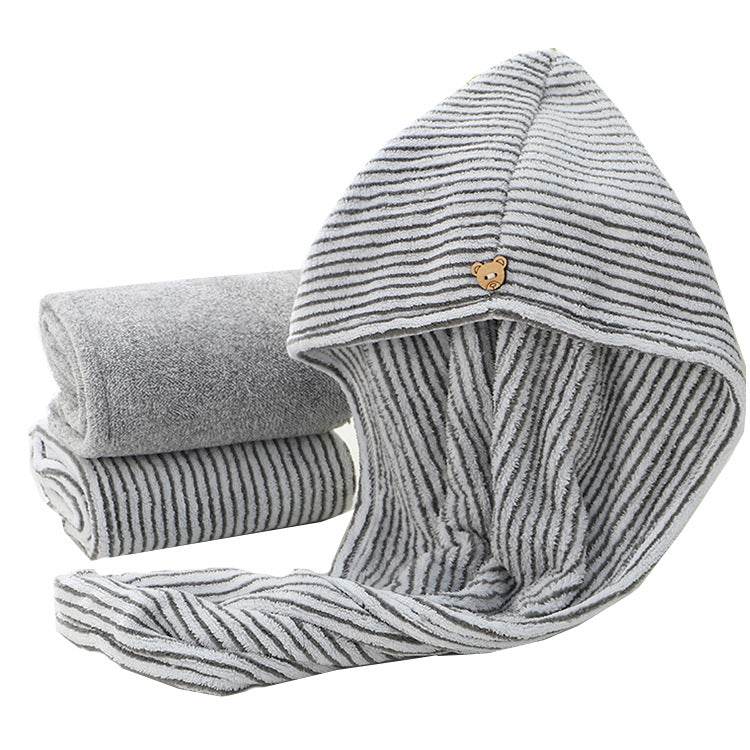 New Bamboo Charcoal Fiber Hair Towel - Mubimart