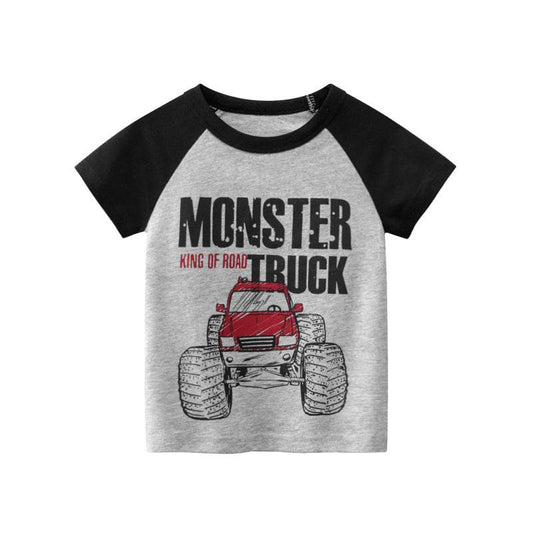 New Boys' Short Sleeve Tops Wholesale Korean T-shirt Kids Clothes - Mubimart