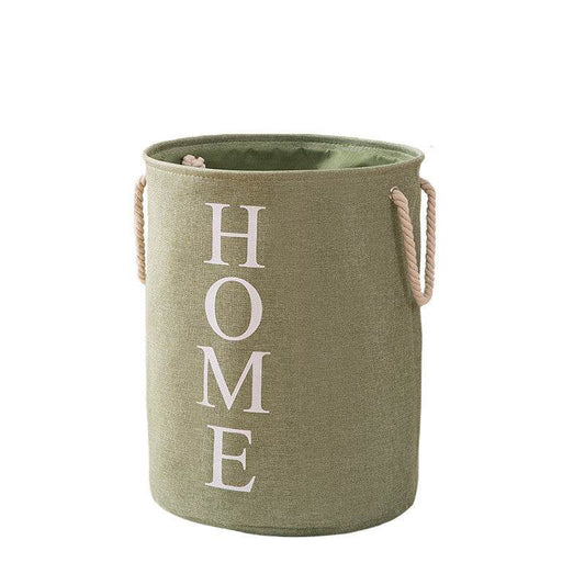 New Dirty Clothes Hamper Cotton And Linen Storage Bucket - Mubimart