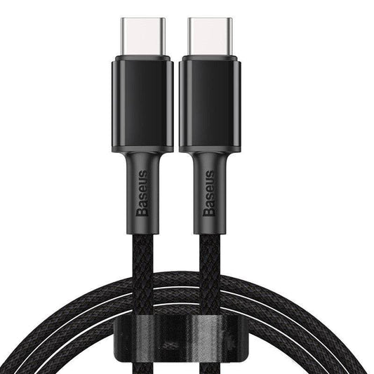 New High-density Braided Flash Charging Data Cable Dual Type-c Charger - Mubimart
