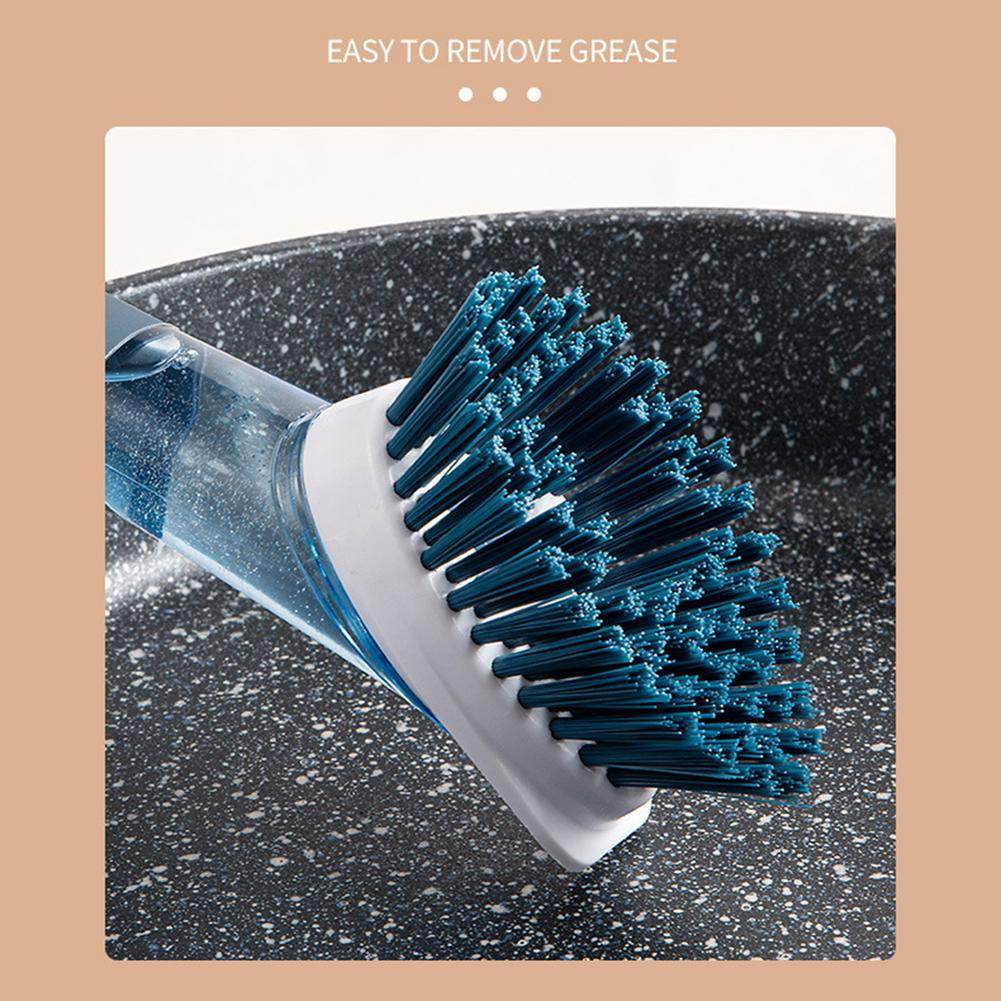 New Multifunctional Dish Brush Household Kitchen Oily Sponge Long Handle Cleaning Brush - Mubimart